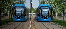 Трамвай и легковушка столкнулись на Варшавском шоссе