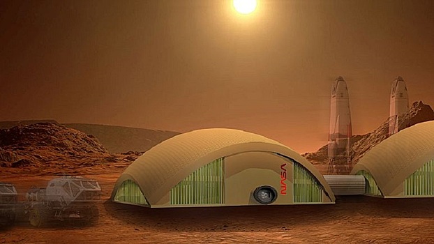 Дома из грибов: представлен проект марсианского жилья будущего