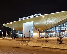 Пермский аэропорт украсили архитектурной подсветкой
