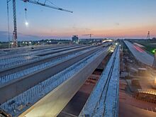 На Сальском кольце трассы М-4 &laquo;Дон&raquo; смонтировали балки транспортной развязки