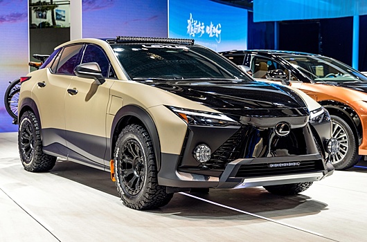 Электрический кроссовер Lexus приспособили для поездок на природу