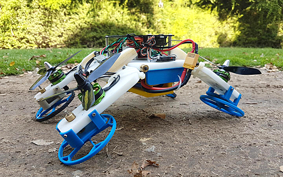 Созданный в Израиле гибкий робот может летать по воздуху и ездить по земле