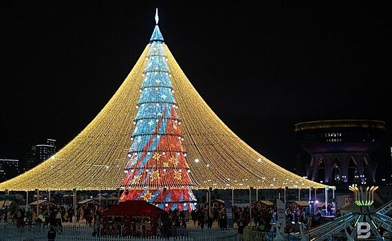 Новогоднее оформление в Казани начнут 1 ноября