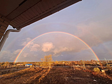 Жители Советского и Югорска публикуют в соцсетях снимки радуги