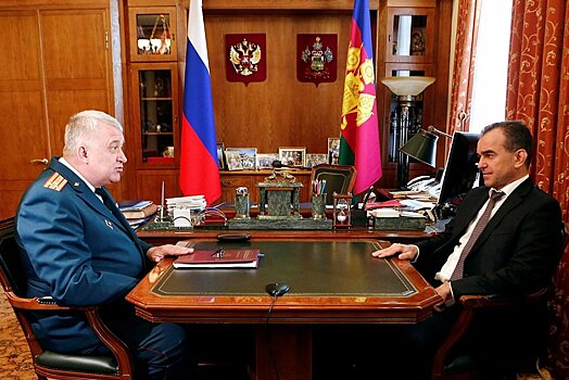 Губернатор Краснодарского края встретился с новым военкомом региона