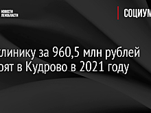 Поликлинику за 960,5 млн рублей построят в Кудрово в 2021 году