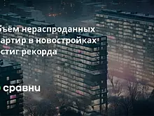 Объём нераспроданных квартир в новостройках достиг рекорда
