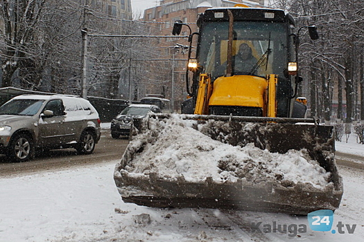 Снег ночью вывезут с пяти улиц Калуги