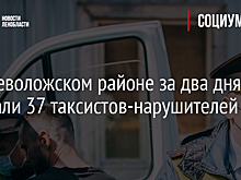 Во Всеволожском районе за два дня поймали 37 таксистов-нарушителей - видео