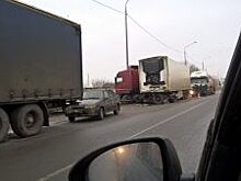 В Рязани на Южной окружной грузовик спровоцировал пробку