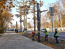 В Южно-Сахалинске ставят новые фонари