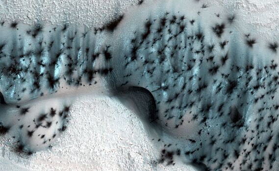 NASA показало кадры зимнего Марса