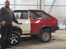 «Танк» из двух ВАЗов собрали новосибирские умельцы