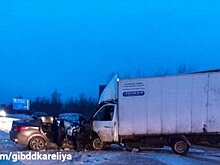 39-летний водитель погиб после столкновения с фургоном в Прионежском районе