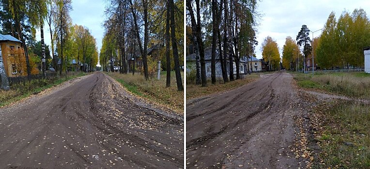 Замминистр транспорта не нашел в Каринторфе асфальта на дорогах