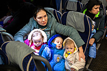 Беженцев с Донбасса приняли несколько подмосковных городов. Видео