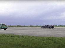 Cупергибрид Lamborghini сразился в гонке с 1000-сильными Audi и BMW
