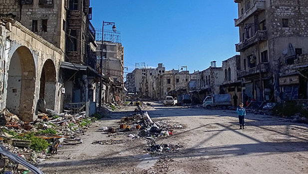 Боевики обстреляли жилой квартал Алеппо