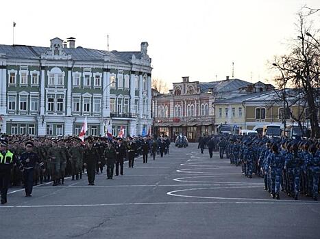 Первая совместная репетиция парада ко Дню Победы состоялась в Вологде