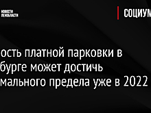 Стоимость платной парковки в Петербурге может достичь максимального предела уже в 2022 году