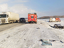 Под Красноярском произошла серьезная авария с грузовиком