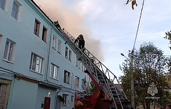 Площадь пожара в Иванове составляет 500 кв. м