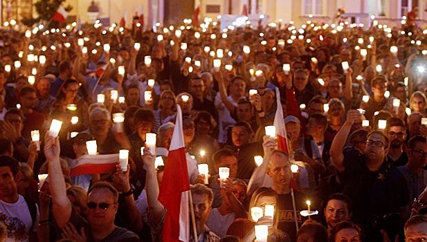 В Варшаве прошла акция протеста