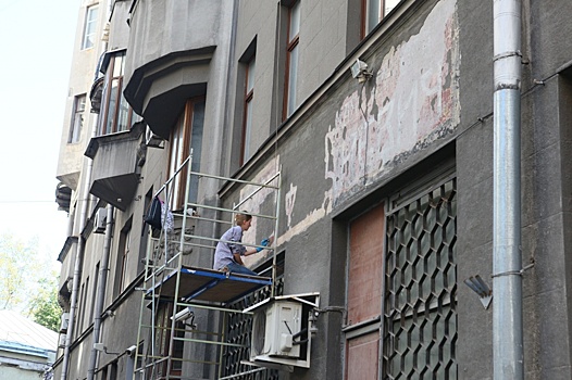 Фасады пяти домов в Тверском районе обновили в рамках капитального ремонта