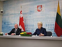 Грибаускайте пообещала представлять интересы Грузии