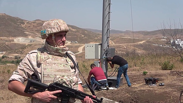 Миротворцы РФ обеспечили безопасное восстановление вышки сотовой связи в Карабахе