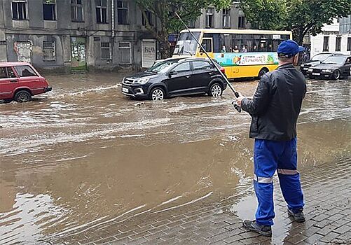 Ночной ливень затопил Одессу