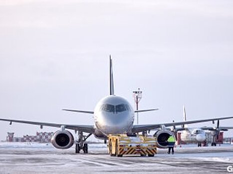 В аэропорту Уфы из-за метели задержали вылет семи рейсов