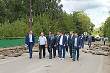Министр транспорта РФ Максим Соколов и глава региона Дмитрий Миронов проинспектировали ход ремонта моста через Которосль
