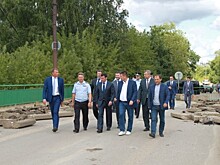 Министр транспорта РФ Максим Соколов и глава региона Дмитрий Миронов проинспектировали ход ремонта моста через Которосль