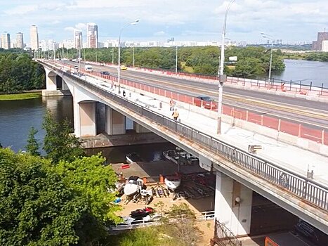 Первый этап капитального ремонта Строгинского моста подходит к концу