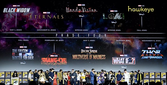 В 2021 году Marvel впервые выпустит сразу 4 фильма