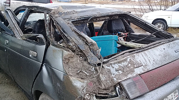 В Новом Уренгое пьяный пасынок угнал и разбил машину отчима. ФОТО