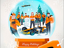 Рождественская открытка от McLaren