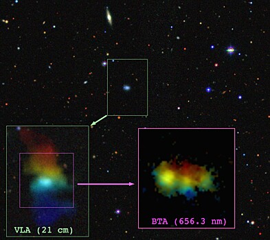 Ученые проследили за формированием диска из «первичного» газа вокруг карликовой галактики