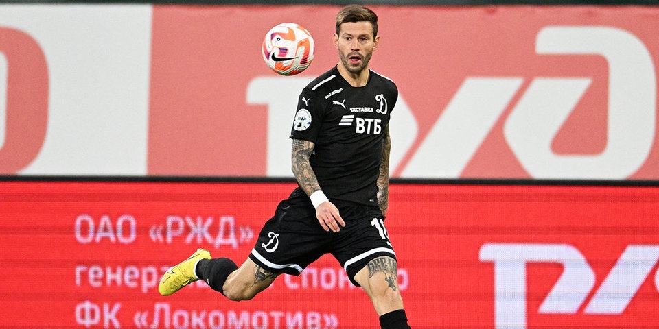 Нападающий «Динамо» Смолов достиг отметки в 100 голов в чемпионатах России по футболу