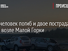Один человек погиб и двое пострадали в ДТП возле Малой Горки