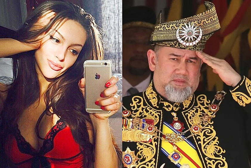 25-летняя «мисс Москва» Оксана Воеводина сыграла свадьбу с 49-летним королем Малайзии Мухаммадом V