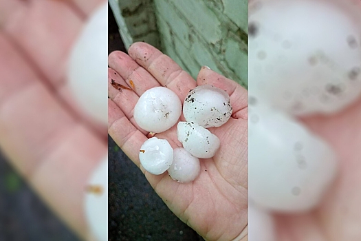 Мужчине пробило голову градом размером с яйцо в Новосибирской области