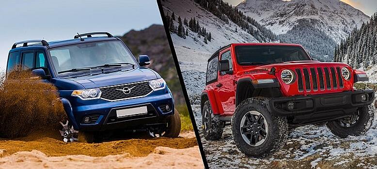 Военные в отставке: УАЗ Патриот I (рестайлинг 3) против Jeep Wrangler III (JK)