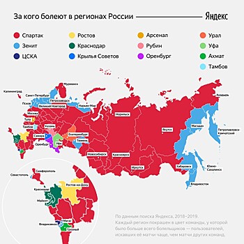 "Яндекс" определил самый популярный футбольный клуб в России