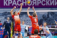 Волейболисты «Енисея» проиграли казанскому «Зениту»