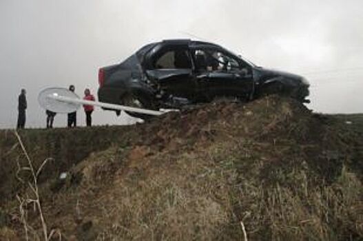 В Сергиевском районе погиб водитель Renault, врезавшись в дорожный знак