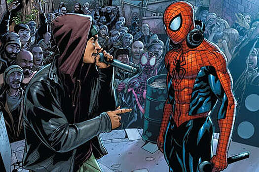 Эминем появился на обложке нового комикса про Человека-паука