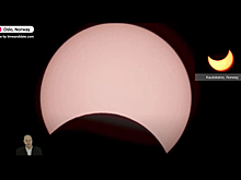 Московский планетарий показал солнечное затмение онлайн