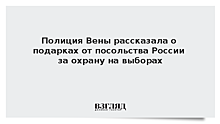 Полиция Вены рассказала о подарках от посольства России за охрану на выборах